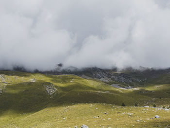Scenic view of landscape against sky