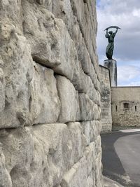 Low angle view of statue