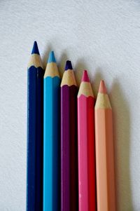 Close-up of colorful pencils