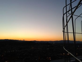 View of sky at sunset