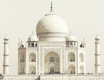 View of taj mahal against clear sky