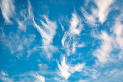 Low angle view of clouds in sky