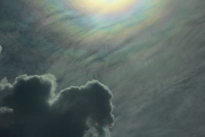 Low angle view of storm clouds in sky