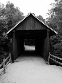 View of bridge against trees