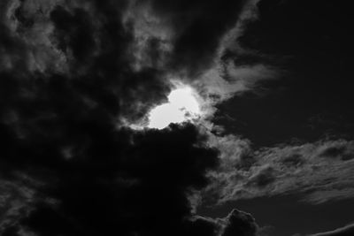 Low angle view of clouds in sky