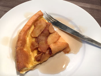 Close-up of meal served in plate