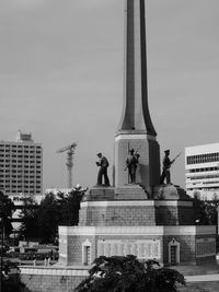 Statue in city