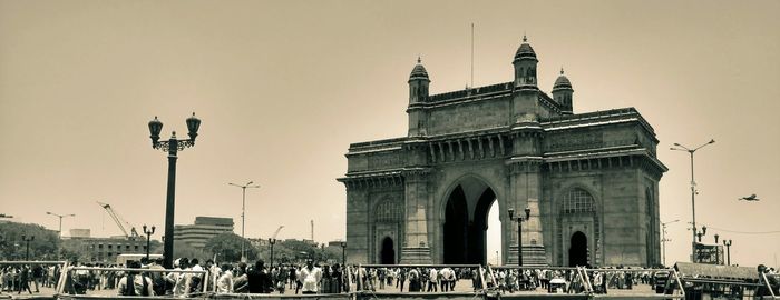 Low angle view of historical building