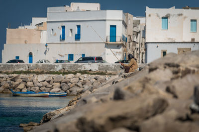 Panoramic view of buildings against sky