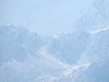 Full frame shot of snowcapped mountain