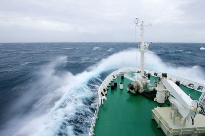 High angle view of sea against sky