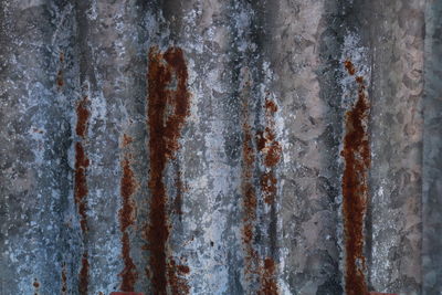 Full frame shot of rusty metal wall