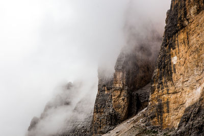 Scenic view of rocky mountains