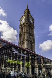 Low angle view of building against sky