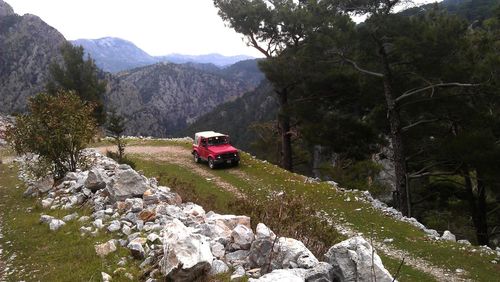 Jeep on mountain