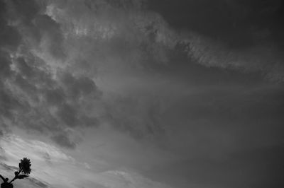 Low angle view of cloudy sky