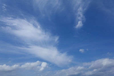 Low angle view of clouds in sky