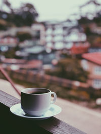 Close-up of coffee on table