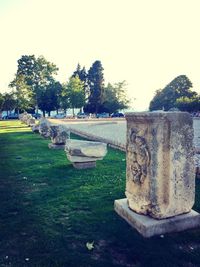 View of park against clear sky