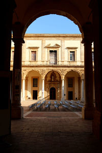 View of old building against sky