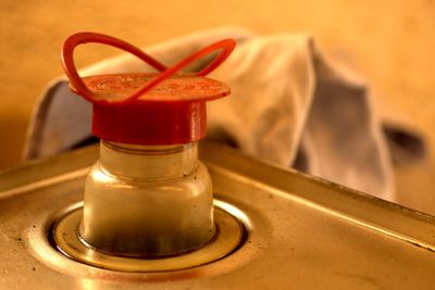 Close-up of drink on table