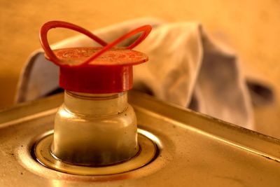 Close-up of drink on table