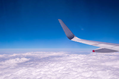 Airplane flying in sky