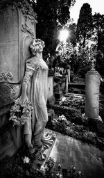 Statue in cemetery