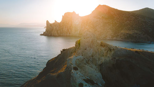 Crimean landscape from a bird's eye view