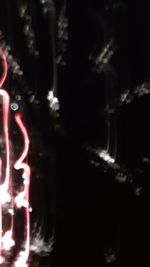 Close-up of light painting at night