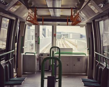 Interior of train