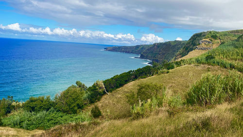 Scenic view of sea against sky