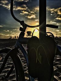 Sun shining through clouds