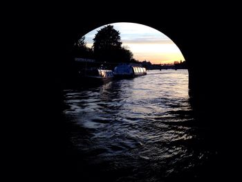 Sunset over river