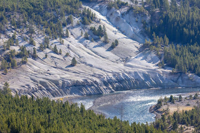 Dramatic landscape in yellowstone national park