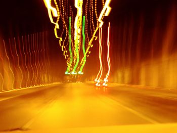 Close-up of illuminated lights