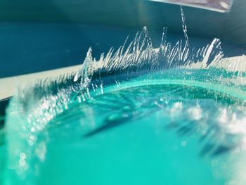 Close-up of water in swimming pool