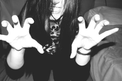 Close-up of young woman