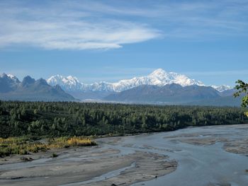 Scenic view of landscape against sky