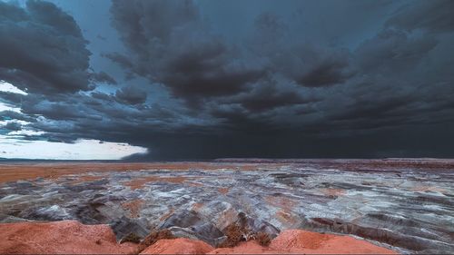 Dramatic sky over sea