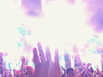 Sun shining through clouds