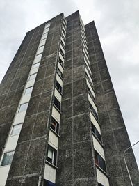 Low angle view of modern building against sky