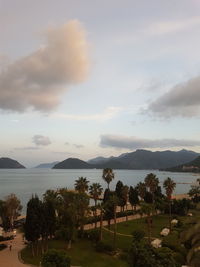 Scenic view of sea against sky