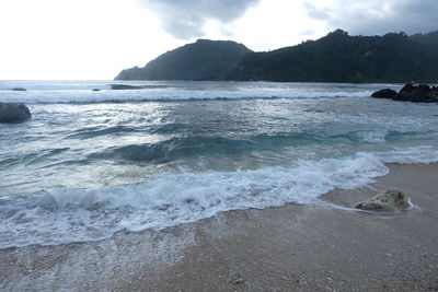 Scenic view of sea against sky