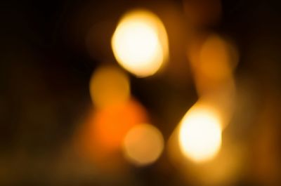 Defocused lights at night