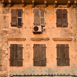 Low angle view of old building