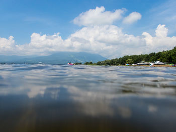 Scenic view of sea against sky