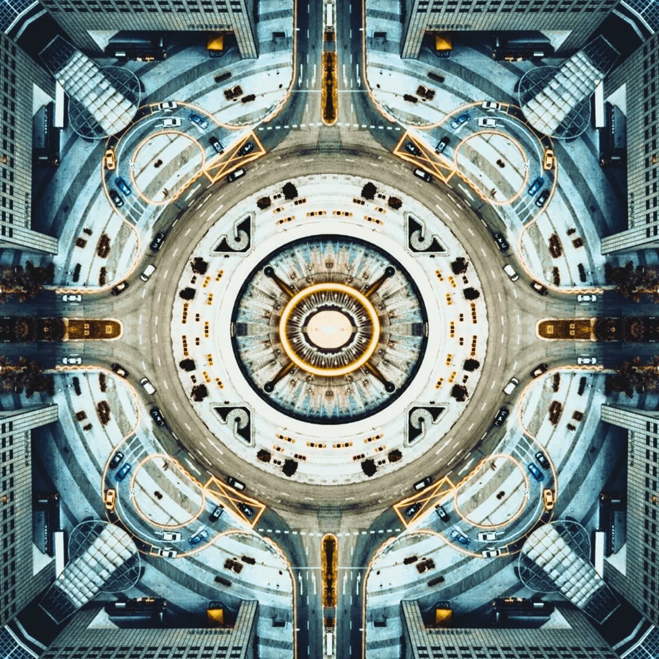 shape, architecture, circle, geometric shape, built structure, building exterior, pattern, no people, directly below, city, design, ceiling, day, ornate, transportation, outdoors, religion, dome, gothic style