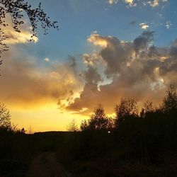 Sunset over landscape