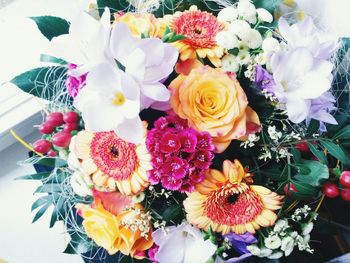 Close-up of rose bouquet